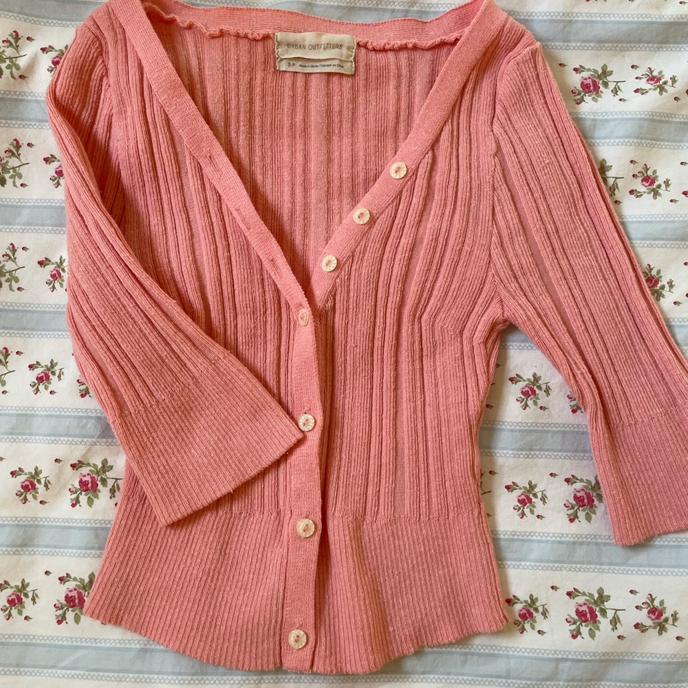 y2k balletcore mini cardigan crop top